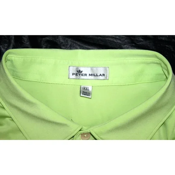 Peter Millar Men's Short Sleeve Polo Golf Shirt Size 2XL - Picture 5 of 6
